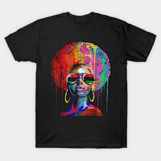 afro melanin art T-Shirt